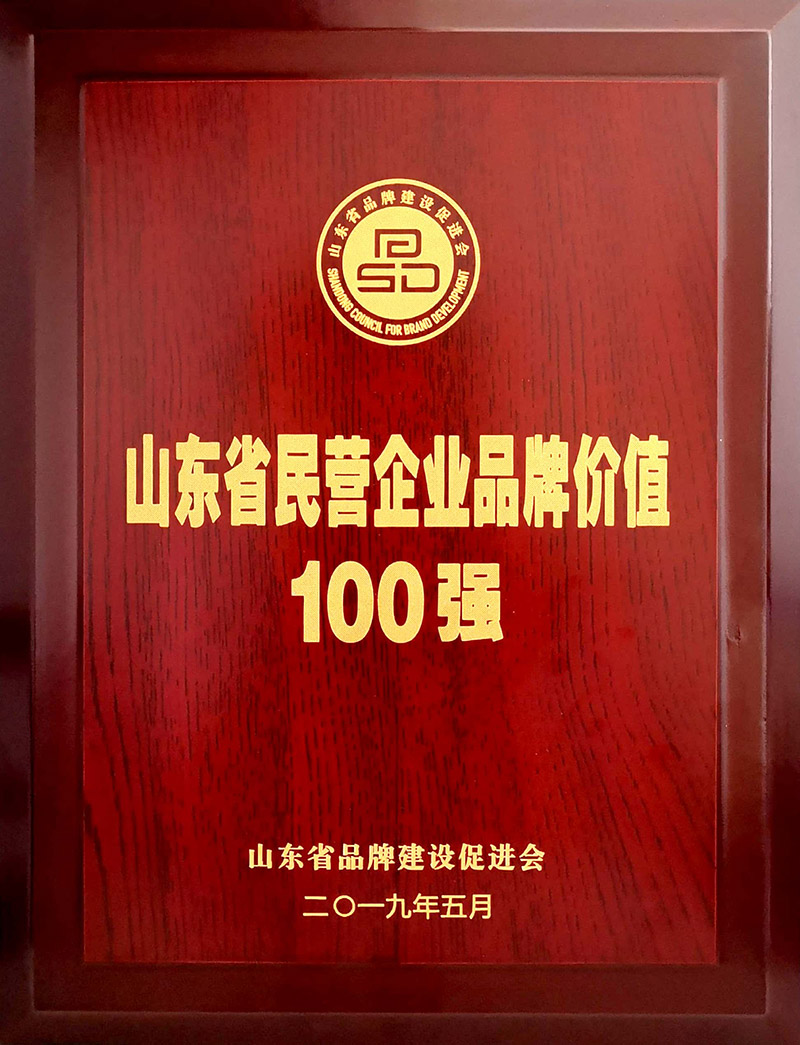 Top 100 Brand Value of Private Enterprises in Shandong Province.jpg