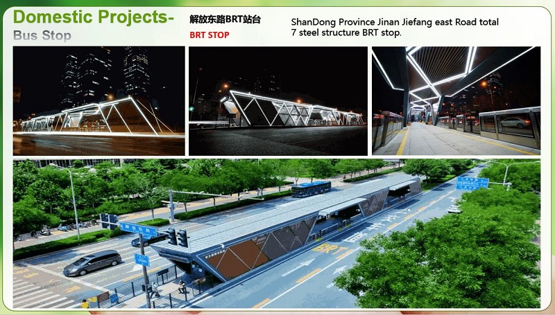 Jinan BRT Steel Structure Station